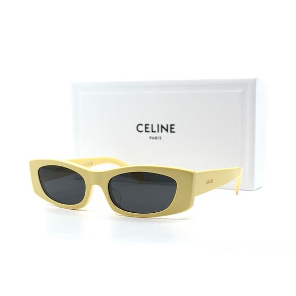 NEW CELINE CL40245U 39A YELLOW GREY WOMEN'S SUNGLASSES - Picture 9 of 10